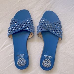 Vince Camuto blue slide sandals size 8